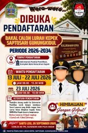 PENGUMUMAN PENDAFTARAN CALON LURAH KEPEK